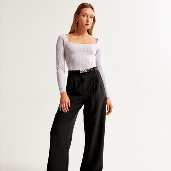 Abercrombie Pointelle Square Bodysuit - Picture 2 of 3